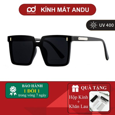 Kính Râm Nam Nữ Chống Tia UV AnDu Dáng Vuông Sang Chảnh Thời Trang Bảo Vệ Mắt 6881
