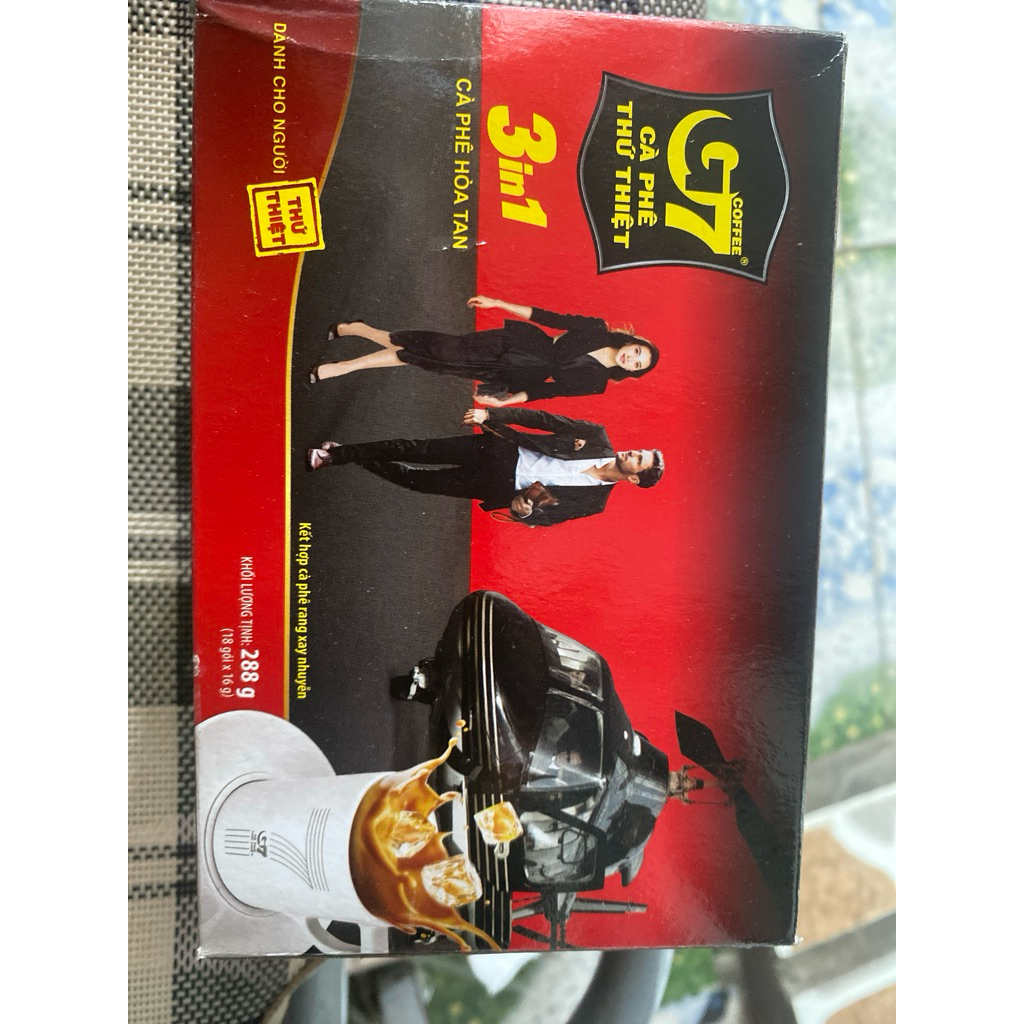 cà phê G7 3in1 cà phê hòa tan hộp 18 gói x 16g