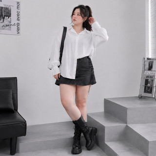 Áo Sơ Mi Cột Nơ Sau Bigsize Nhiều Màu Form Rộng Che Bụng Tôn Dáng Cho Người Mập 60-100kg