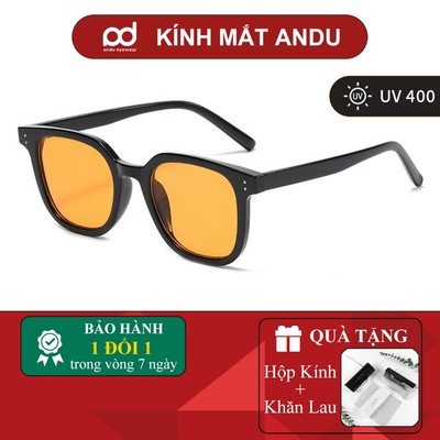 Kính râm mát thời trang nam nữ ANDU được thiết kế 2 chấm kết hợp với nhiều tone màu đẹp 3321