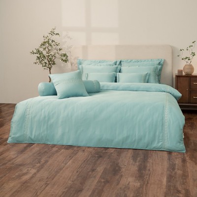 [Everon] Bộ ga gối cao cấp Thêu hiện đại sang trọng (Bộ 4 mùa:1 ga phủ+2/3 vỏ gối+1 chăn bốn mùa- BST2027 Những Mảnh Êm)