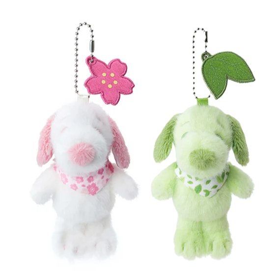[Direct from Japan] PEANUTS Snoopy Keychain Mascot Sakura & Matcha Japan NEW