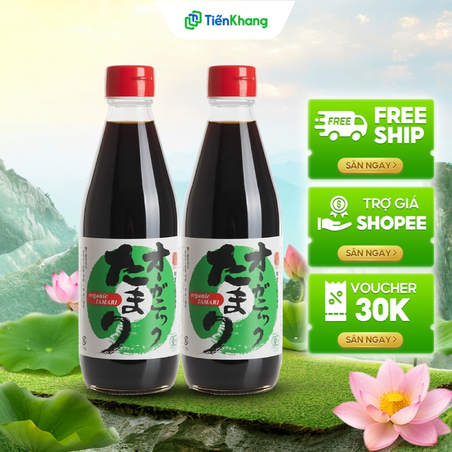 Nước Tương Tamari Hữu Cơ Lâu Năm - Nhập Khẩu Nhật Bản - Tương thực dưỡng cao cấp