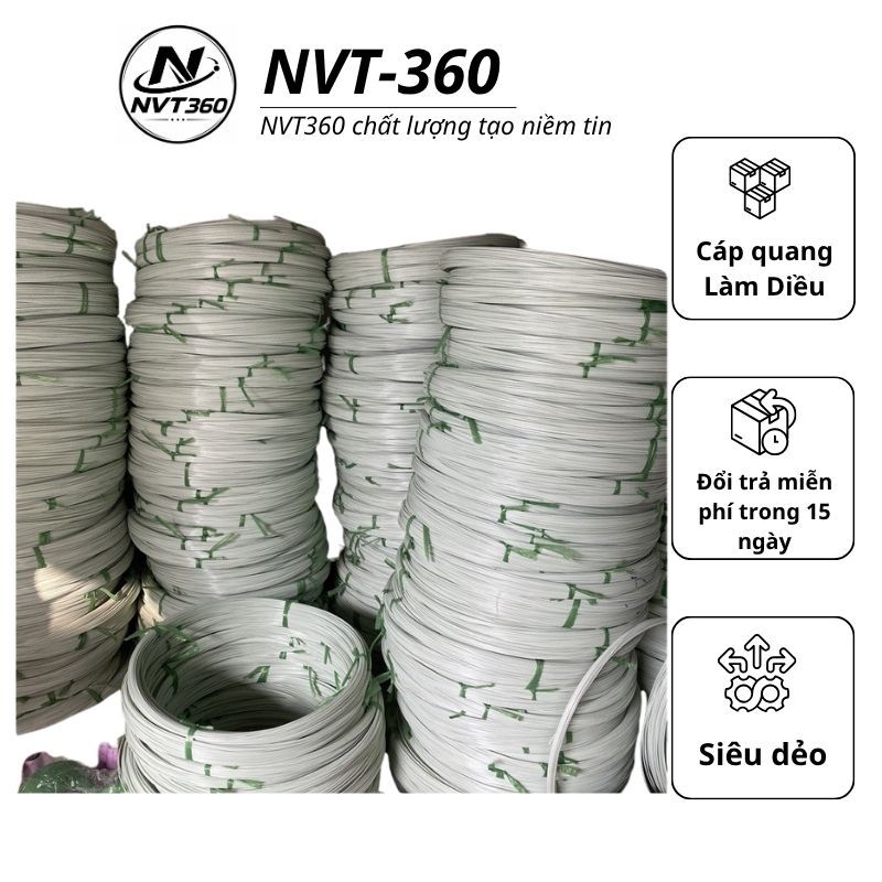 Nan Cáp Quang - Cáp Quang Làm Diều size 1Li2,1Li5, 1Li7, 2Li1, 2Li5, 2Li7, 3Li5, 4Li Cao Cấp