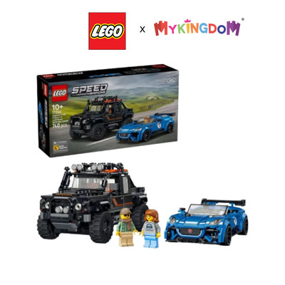 Đồ Chơi Lắp Ráp Jaguar Project 7 & Land Rover Defender LEGO SPEED CHAMPIONS 77264 (740 Chi Tiết)