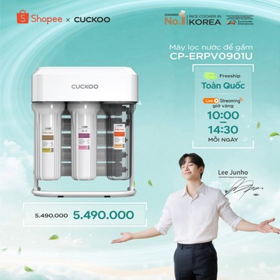 Máy Lọc Nước Để Gầm Cuckoo 9 Lõi K-Pure Signature CP-ERPV0901U/WHVNCV