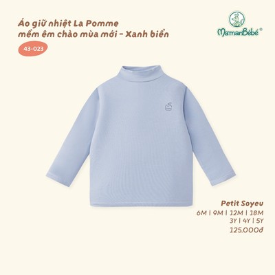 Áo giữ nhiệt La Pomme mềm êm chào mùa mới - Sợi Petit Soyeu thoáng mát - Bé trai/ gái - 6M - 5Y