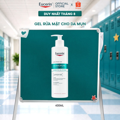 [KOL x Eucerin] Gel rửa mặt cho da mụn Eucerin Eucerin® DermoPure Clinical Correcting Gel To Foam 400ml