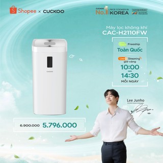 Máy lọc không khí Cuckoo CAC-H2110FW - Diện tích sử dụng 70m2, lọc bụi siêu mịn, màng lọc than hoạt tính khử mùi hôi