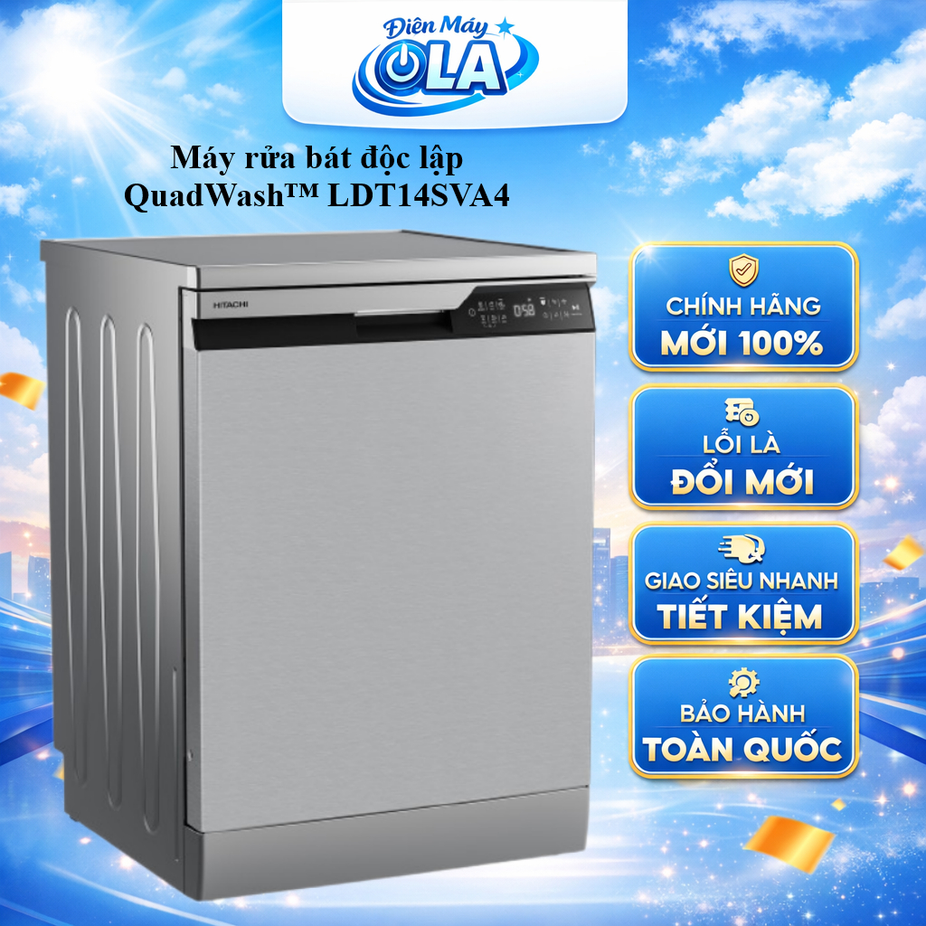 (HCM) - LDT14SVA4 - Máy rửa bát độc lập QuadWash™ LDT14SVA4 - 14 BỘ