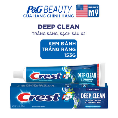 [VHLxP&G Import] Kem đánh trắng răng Crest Complete Whitening Plus Deep Clean 153g - Mỹ