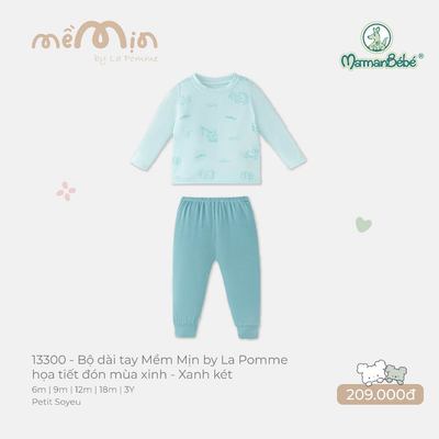 Bộ dài tay Mềm Mịn by La Pomme họa tiết đón mùa xinh -  Sợi Petit Soyeu thoáng mát - Bé trai/gái - 6M - 3Y