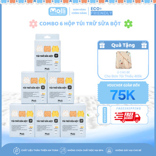 Combo 6 túi trữ sữa bột tặng gối cho bé