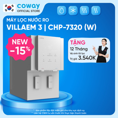 [Chỉ giao HN và TP.HCM] Máy lọc nước Coway VILLAEM 3 CHP-7320L_WHITE
