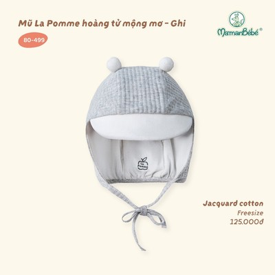 Mũ La Pomme hoàng tử mộng mơ - Sợi Jacquard Cotton thoáng khí - Bé trai - Freesize