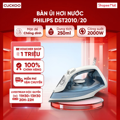 Bàn ủi hơi nước Philips DST2010/20 2000W - Mặt đế Ceramic