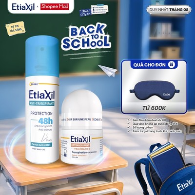 Combo Lăn Khử Mùi Chuyên Sâu Etiaxil 15ml và Xịt Khử Mùi Chân Etiaxil Bảo Vệ Kép 100ml
