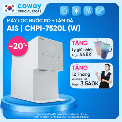 [Chỉ giao HN và TP.HCM] Máy lọc nước Coway AIS CHPI-7520L_WHITE