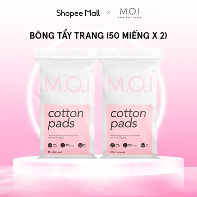 [QUÀ TẶNG KHÔNG BÁN] Bộ Đôi Bông Tẩy Trang M.O.I (2 x 50 Miếng)