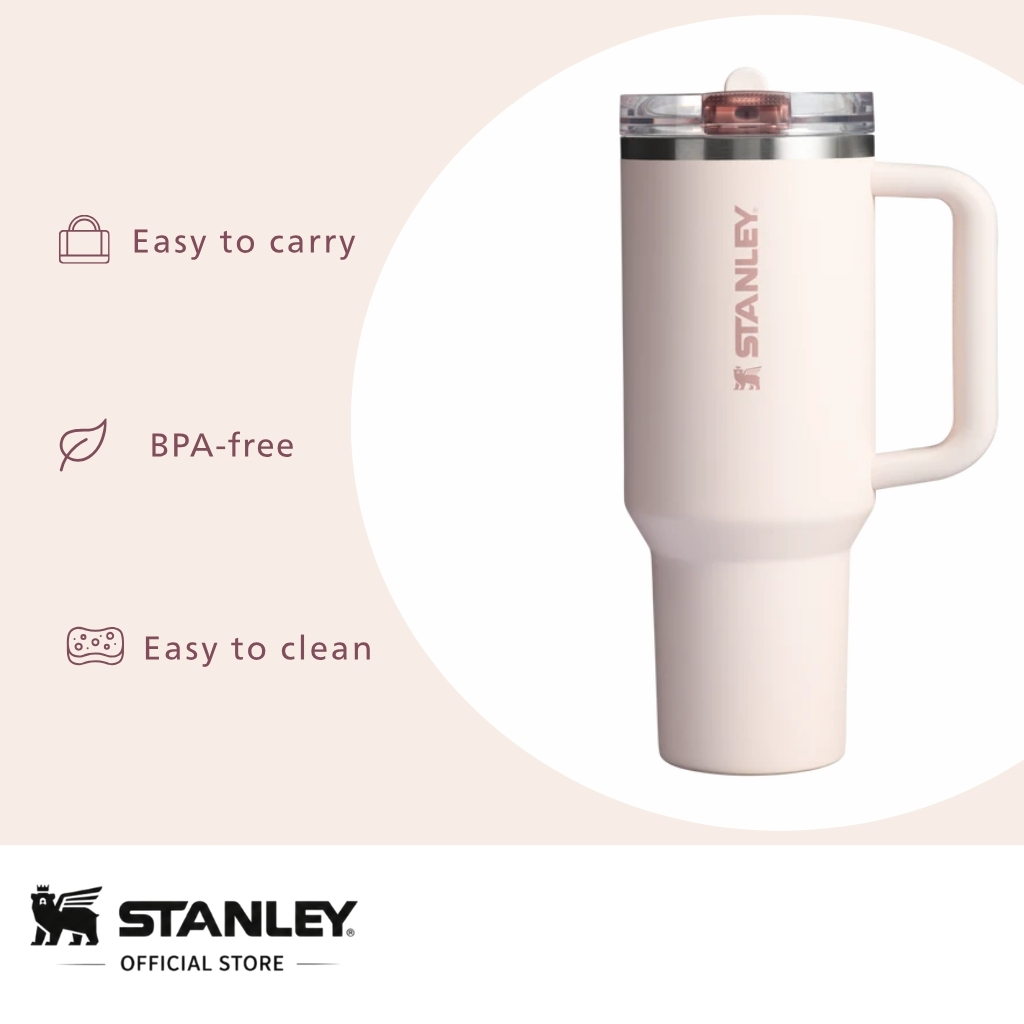 [Có sẵn] Stanley Quencher H2.0&ProTour, bình giữ nhiệt 20oz 30oz 40oz, chống rò rỉ, không BPA