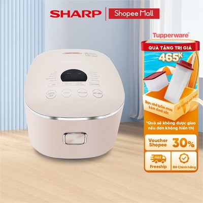 Nồi Cơm Điện Cao Tần Sharp KS-IH151V-RG - Dung Tích 1.5L - Công Nghệ IH Đa Năng 12 Chế Độ - Chính Hãng