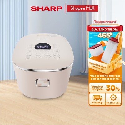 Nồi Cơm Điện Cao Tần Sharp KS-IH181V-RG - Dung Tích 1.8L - Công Nghệ IH Nấu Cơm Ngon 12 Chế Độ  - Chính Hãng
