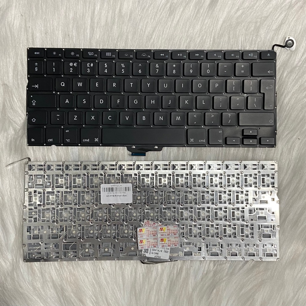 Bàn phím TAC_KB_1278 thay thế cho Mac Pro 13″ 2010 2011 2012 A1278 MB466 MB467 MB990 MB991 MC374 MC3