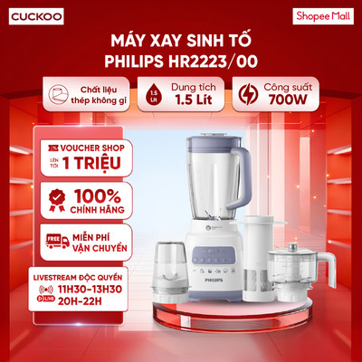 Máy xay sinh tố Philips HR2223/00 700W - 5 tốc độ xay