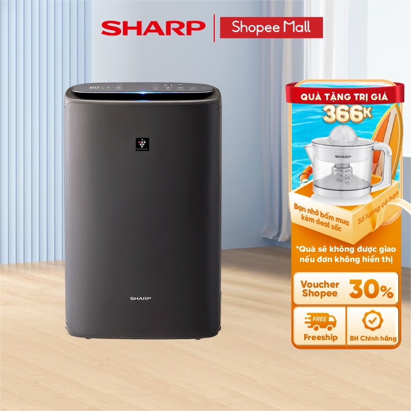 Máy lọc khí và tạo ẩm Sharp KI-N40V-W/H - Hàng chính hãng bảo hành 12 tháng