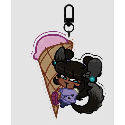 Chinchilla Erica Sinclair Keychain
