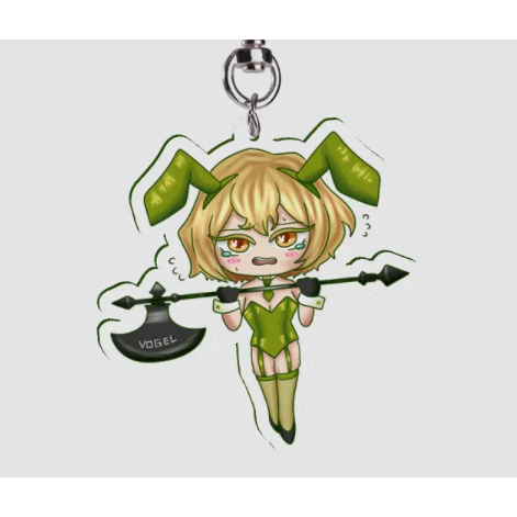 Limbus Company Sinclair Bunny Suit Double-Sided Acrylic Keychain