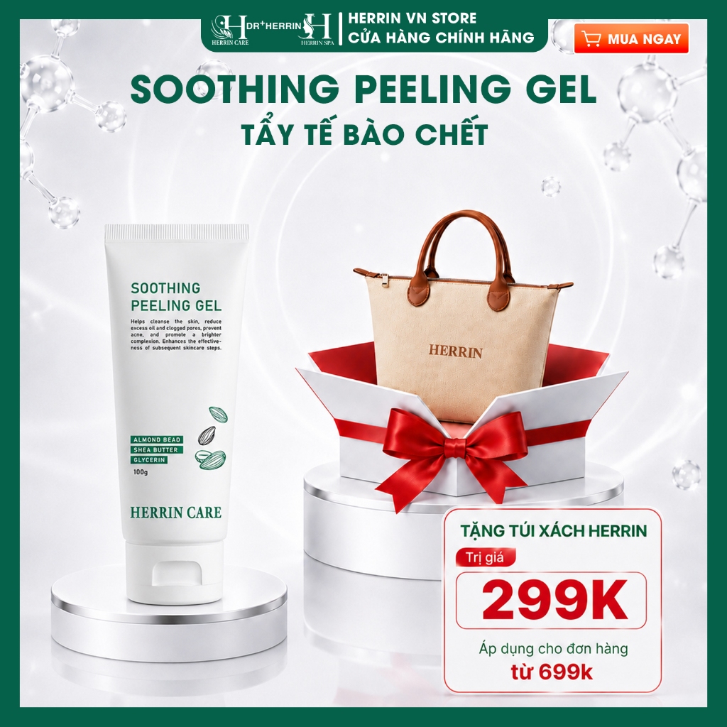 [CHÍNH HÃNG HERRIN]FACE WHITENING MASK D18 - Mặt nạ dạng kem cấp ẩm, làm sáng căng bóng da