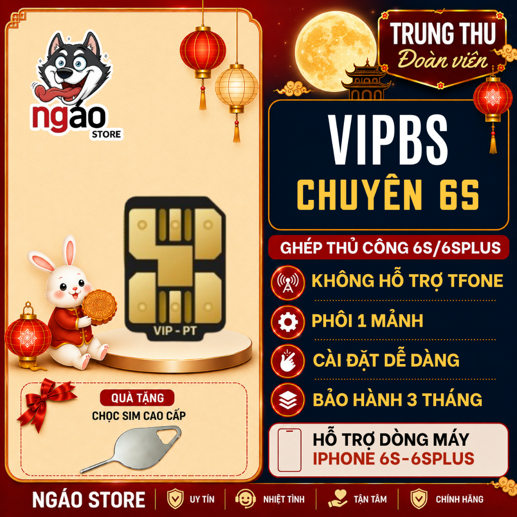 [Chuyên 6S/6SP] Sim ghép VipBS thần thánh (Trừ lock nhà mạng TracFone)  - Hỗ trợ ghép miễn phí