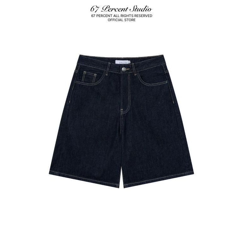 Quần Shorts Jeans Dáng Lửng 67PERCENT/67% - RAW INDIGO SHORTS