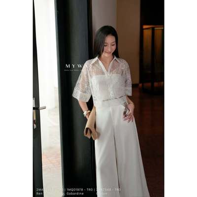 Áo Sơ Mi Ren Cách Điệu Nữ MY WAY Sang Chảnh Cá Tính 2MA02308