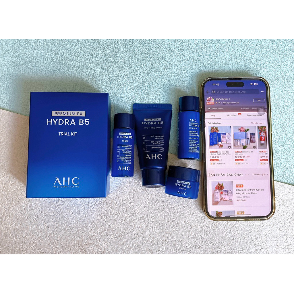 Bộ dưỡng da AHC Premium Ex Hydra B5 Trial Kit