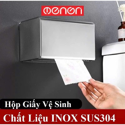 Hộp Đựng Giấy Vệ Sinh INOX SUS304 Dán Tường - Thiết Kế Sang Trọng Và Tiện Lợi - OENON