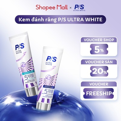 [MỚI] Kem đánh răng P/S Ultra White Trắng Bật 5 Tông 100g