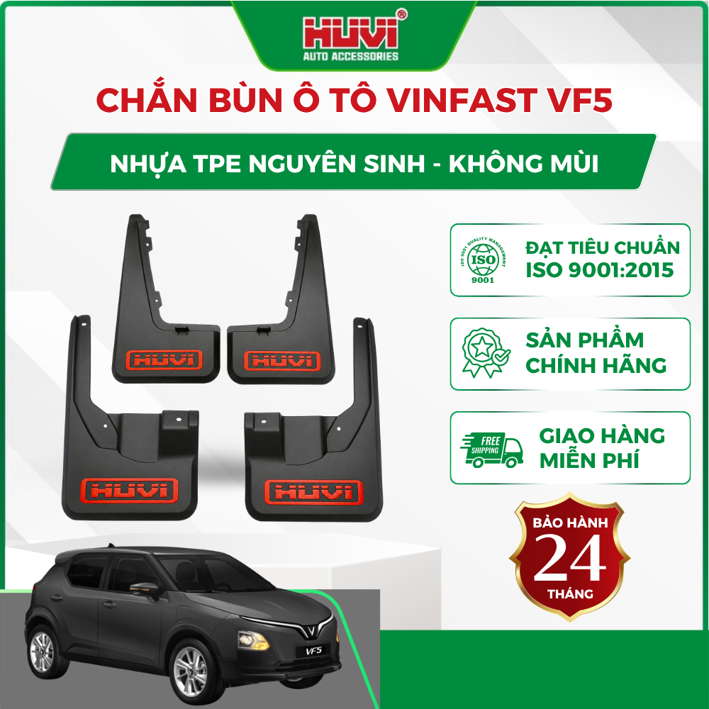 VÈ CHẮN BÙN VINFAST VF5 CỦA HUVI – GIẢI PHÁP GIỮ XE LUÔN SẠCH & BỀN ĐẸP