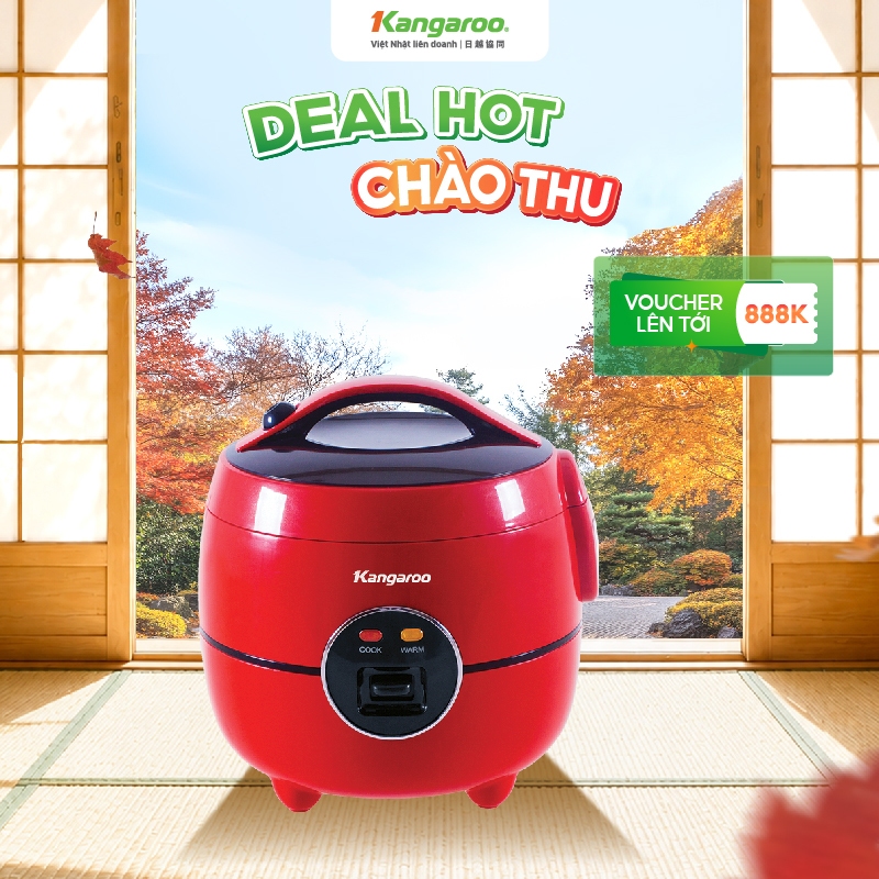 Nồi cơm điện Kangaroo 1.2L loại cơ Model KG822