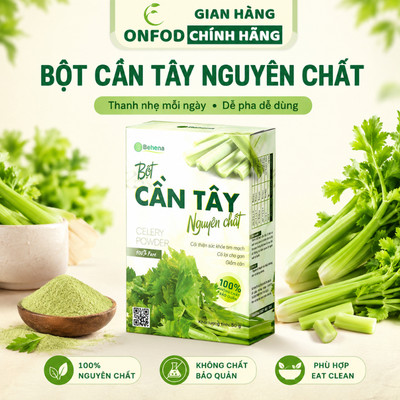 Bột cần tây nguyên chất sấy lạnh ONFOD ăn kiêng giảm cân đẹp da giữ dáng 50g (20 gói x 2.5g)