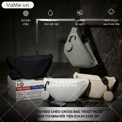 Túi Đeo Chéo Cross Bag Trượt Nước Kèm Túi Mini Rời Tiện Ích  #Y2010 181 25036 |YaMe|