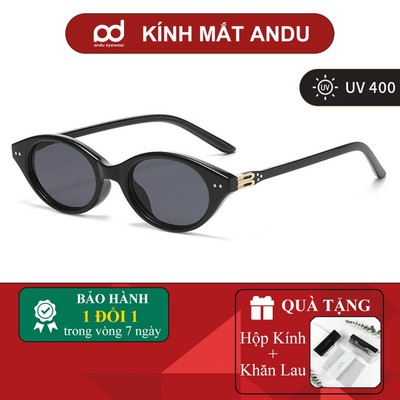 Kính Râm Mát Nam Nữ Chống Tia UV ANDU Y2K Sang Chảnh Thời Trang  Lái Xe Đi Biển 20303