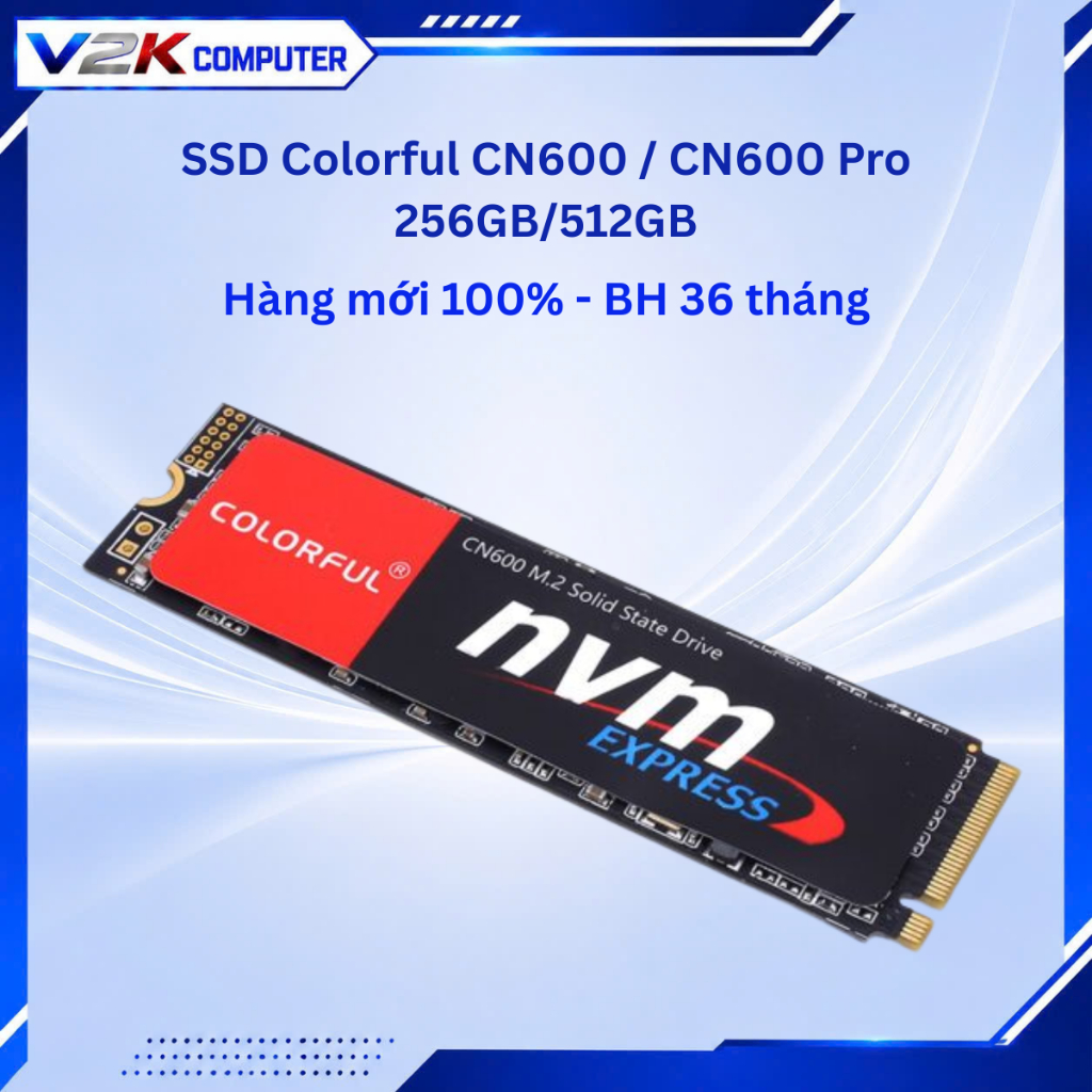 Ổ cứng SSD Colorful CN600 / CN600 Pro 256GB 512GB M.2 NVMe PCIe Gen3 - BH 36th chính hãng