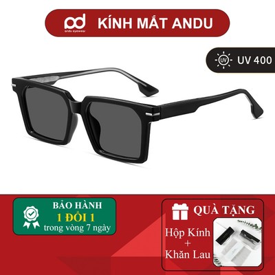 Kính râm mát thời trang nam nữ LUMINA dáng vuông cổ điển chống tia UV bảo vệ mắt lái xe 8668