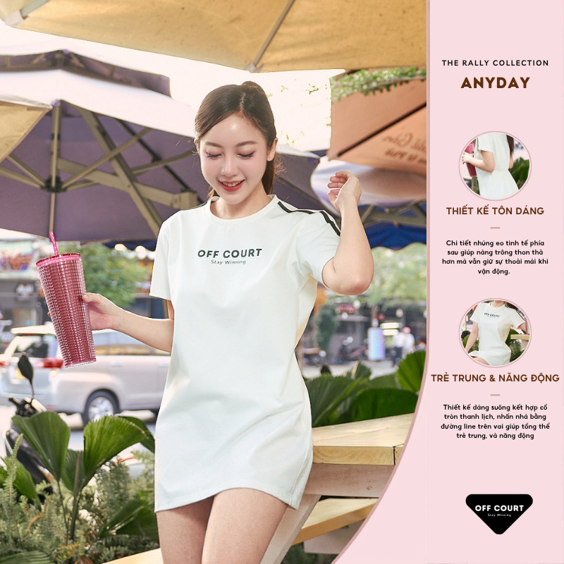Off Court Đầm Nữ BigSize Anyday Kèm Quần Bảo Hộ Biker Short Form Suông Mặc Hằng Ngày
