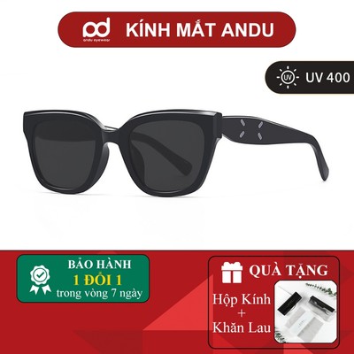Kính râm mát thời trang nam nữ ANDU chống UV dáng mắt mèo phong cách Y2K đi chơi đi biển G55