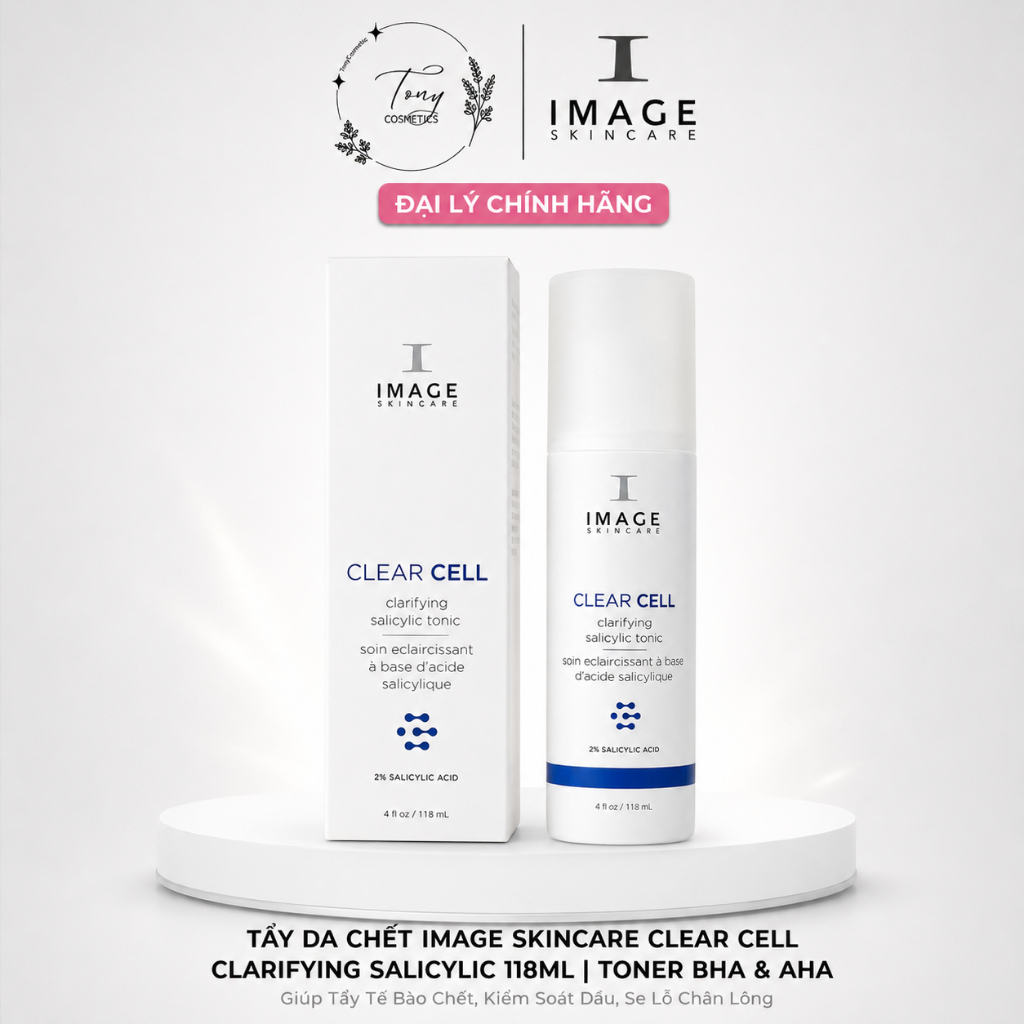 [CÔNG TY] Tẩy da chết IMAGE Skincare CLEAR CELL Clarifying Salicylic Tonic 118ml | Toner BHA & AHA