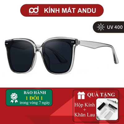 Kính râm mát thời trang nam nữ ANDU gọng nhựa vuông chống tia UV phong cách Hàn Quốc 221