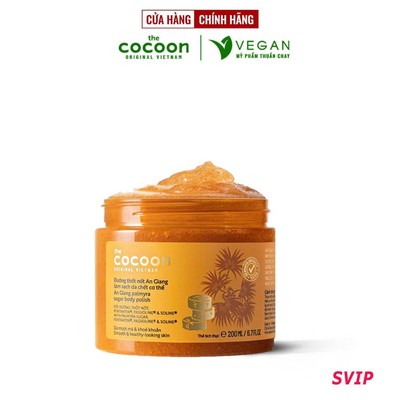 [SVIP] - Tẩy da chết cơ thể đường thốt nốt An Giang Cocoon 200ml thuần chay